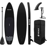 YEAZ Inflatable SUP-Board NELIO - EXOTRACE - SET SUP Board und Kit, Inflatable SUP Board, (Set), inkl. Zubehör wie Paddel, Handpumpe und Rucksack