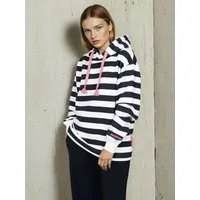 salzhaut Kapuzenpullover Adebaar Damen Hoodie Adebaar mit Streifen - Kapuzenpullover modisch gestreift