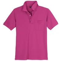 redfield Poloshirt Redfield Übergrößen Basic Poloshirt Ralph fuchsia