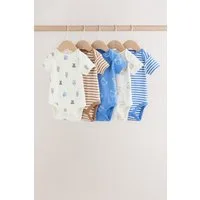 Next Kurzarmbody Kurzärmelige Baby Bodysuits im 5er-Pack (5-tlg)