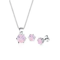 Elli Schmuckset 925 Sterling Silber, mit Kristallen von Swarovski®