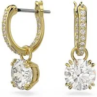 Swarovski Paar Ohrhänger Stilla Round, mit Swarovski® Kristall - Einhänger abnehmbar