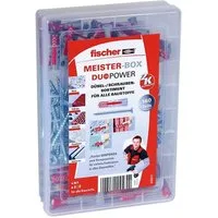 Fischer Befestigungstechnik Schrauben- und Dübel-Set FISCHER Universaldübel Duopower mit Schrauben Sortiert Meisterbox (160