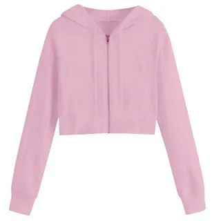 Miso - Kurz-Hoodie für Damen, leger (Pink)