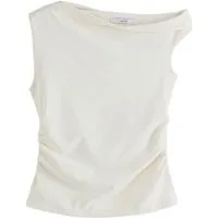 Next One-Shoulder-Top Ärmelloses Top mit asymmetrischer Schulter (1-tlg)