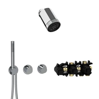 Herzbach MODUL7 Thermostat-Set T-SP3 SPOT Multi Chrom, 70.702721.1.01 70.702721.1.01