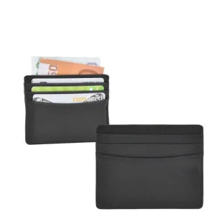Kartenetui 6 Kartenfächer Leder schwarz 10x8cm | Sonnenleder Elz Kartenhalter. Ein flacher Organizer für Kreditkarten und Ausweise im Alltag.