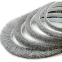 DQ-PP Türbodendichtung DQ-PP Bürstendichtung GRAU, 5m, 6,9mm x 6-22mm, Winddicht, Türbürste, L: 1,2 cm, Dichtungsbürste für Türen selbstklebend, Insektenschutz, Bürstenleiste
