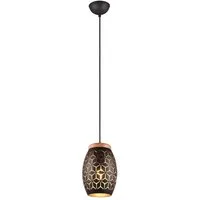 Reality Leuchten LED Pendelleuchte, Dimmfunktion, LED wechselbar, über Lichtschalter in 3 Stufen dimmbar, warmweiß, einflammig klein-e ausgefallene Esstisch-lampe hängend für Bett Ø 15cm