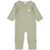 Feetje Pyjama Feetje Baby Strampler Strampelanzug Schlafanzug Krempelfuß grün (1 tlg)