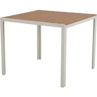 Schou Gartentisch Noah Gartentisch 90x90 cm Teak-Dekor.