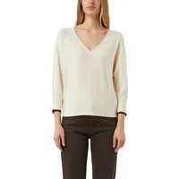 comma Strickpullover mit V-Ausschnitt