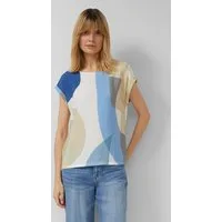 s.Oliver Kurzarmshirt T-Shirt Strukturiertes T-Shirt im Fabricmix