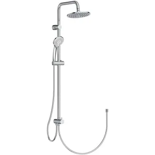 Ideal Standard Duschsystem Idealrain A5691AA Aufputz, Kopfbrause 20 cm, verchromt