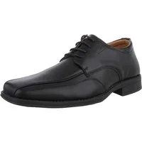 Coolwalk Elegante Herrenschuhe aus Kunstleder für Alltag und Freizeit Schnürschuh (89858821) Blockabsatz Business-Schuhe in Schwarz