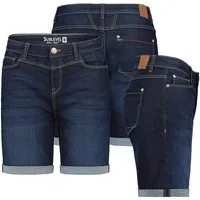 SUBLEVEL Bermudas Damen Jeans Shorts Bermuda Kurze Hose Shorts Short Denim Stretch Denim