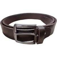 Provellus Ledergürtel Echt Leder Gürtel Herren Damen Eisen Schnalle Schwarz/Braun 4cm