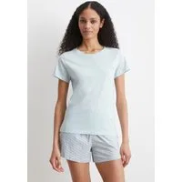Marc O'Polo Pyjamaoberteil Mix & Match Cotton Kurzarm, Rundhalsausschnitt, Baumwolle