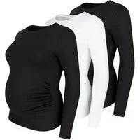 M.M.C. Umstandsshirt Langarm Basic Umstandsmode (3-tlg)
