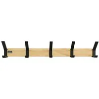 HOME DELUXE Garderobenleiste STRIPE inkl. Haken, Magnete und Bilderregal (5 St), wahlweise 5 oder 8 Edelstahlhaken, Wandgarderobe, Hakenleiste