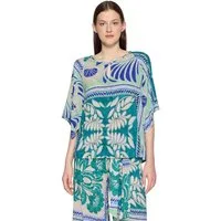 Cartoon Schlupfbluse Damen mit Muster