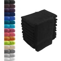 Hometex Premium Textiles Waschhandschuh in Premium Qualität 500 g/m², Feinster Frottier-Stoff 100% Baumwolle, (10er Set), weich, saugfähig, extra schwer & flauschig - TEST BILD TOP MARKE 2025