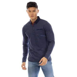 Peter Werth - "Ellstn" Poloshirt für Herren, Langärmlig (Marine)