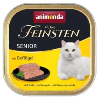 animonda Vom Feinsten Nassfutter Katze, Senior, Geflügel 32x100 g