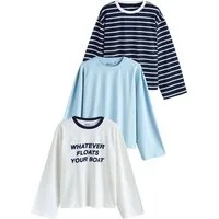 Next T-Shirt Langarm-Shirts, 3er-Pack (3-tlg)