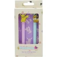 POKÉMON Kugelschreiber 2er Stifte Set mit dekorativem Clip Schreibset, (2-tlg)