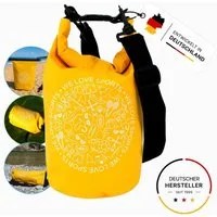 FASports Drybag Wasserdichte Tasche Aquino, Gelb, Seesack/Packsack mit Tragegurt (1-tlg., H: 35 cm, Ø 18 cm), 5 Liter