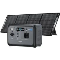 OUKITEL Stromerzeuger Solargenerator 800W, 512Wh Tragbarer Powerstation, 1600 in kW, (Stromversorgung mit Solarpanel Set, 1-tlg., Stromerzeuger), LiFePO4 Batterie, für Camping Outdoor