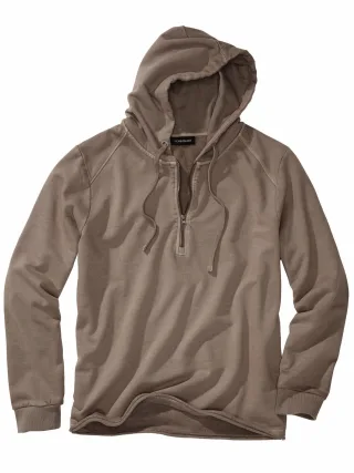 Mey & Edlich Herren Zip-Zip-Hurra-Hoodie Beige 100 % Baumwolle (bio)