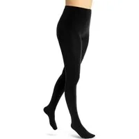sockenkauf24 Thermostrumpfhose Damen Strumpfhose mit Innenfleece in 10 Farben (Schwarz 50-52) extra warm Winter Strumpfhose WP