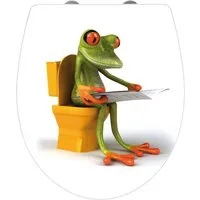 WENKO WC-Sitz Frog News, Mit Absenkautomatik