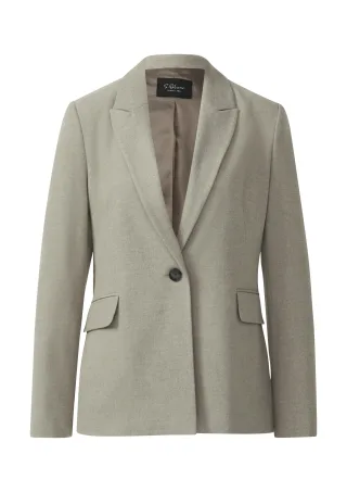 s.Oliver BLACK LABEL - Indoor-Blazer beige - Gr. - 36