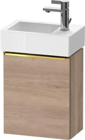 Duravit D-Neo Waschtischunterschrank wandhängend Tür:1, TA:LI, Gr:Gold Pol DE4218L34550000