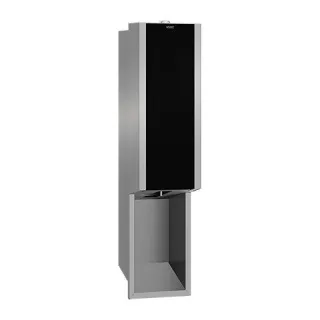 KWC Aquarotter Seifensp., EXOS, elek., Edelstahl, UP, 124x500x120mm, Front ESG schwarz, 2030034641 2030034641