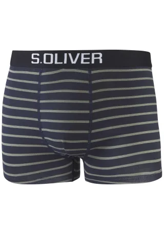 s.Oliver LM s.O Boxer Streifen 3x gruennavy - Gr. - XL