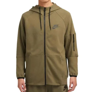 Nike - Hoodie mit durchgehendem Reißverschluss für Herren (Khakigrün)