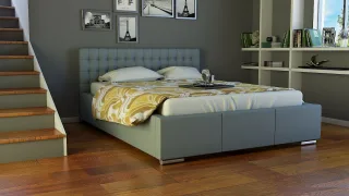 Polsterbett Bett Doppelbett DAMASO XS 140x200cm inkl.Lattenrost