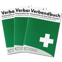 WM-Teamsport Erste-Hilfe-Set 3er Pack Verbandbuch Erste Hilfe + heraustrennbare Seiten, (3 St)
