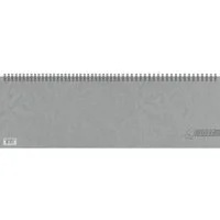 GLOCKEN Schreibtischkalender Querkalender 42x13,7cm 1 Woche/2 Seiten grau Kalendarium 2027