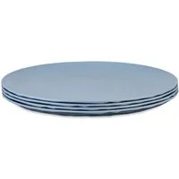 KOZIOL Speiseteller CLUB PLATE, Teller Set, 4-tlg., spülmaschinengeeignet, melaminfrei, 260 mm