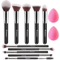 BEAKEY Kosmetikpinsel-Set Professionelles Foundation Make up Premium-Set, Puderpinsel Lidschatten Blush Schminkpinsel Set Beauty Schwamm