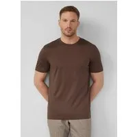 s.Oliver Kurzarmshirt T-Shirt T-Shirt aus Edeljersey mit Crew Neck