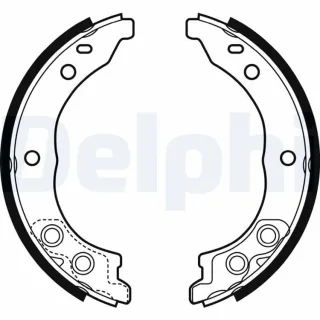 Delphi Bremsbacken hinten Citroen Fiat Peugeot LS1962