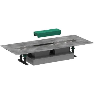 hansgrohe uBox universal Komplettsetset 56016180 60 cm, für flache Installation für Duschrinnen Fertigsets