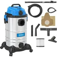 Güde Nass-Trocken-Sauger GNTS 30L, 1600 W, mit Beutel, 1600 W, 190 mbar, 30 L Edelstahlbehälter