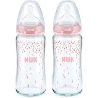 NUK Babyflasche NUK First Choice Babyflasche aus Glas Vorteil set 0+